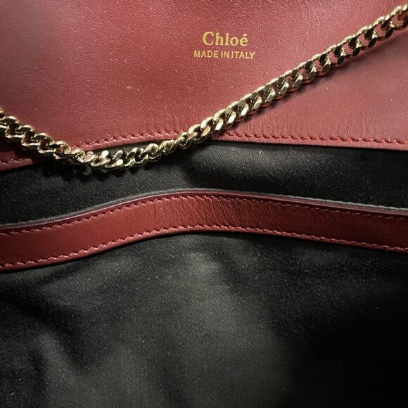 Chloe Cashmere Leather Two-Tone Baylee Tote - Picture 6 of 8
